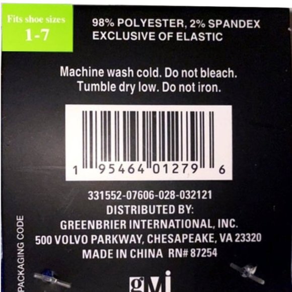 *3/$15* KIDS Sports + Striped + Gray/Blue Socks - Picture 3 of 4